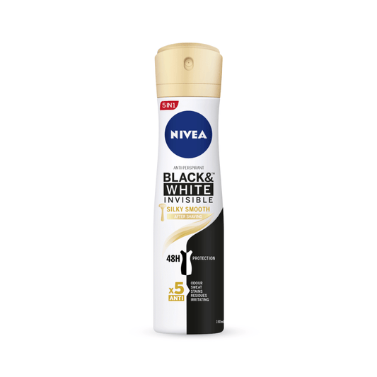 نيفيا مزيل عرق بخاخ | Nivea Black and White Invisible 48h Protection Deodorant Spray - Barbie.phar