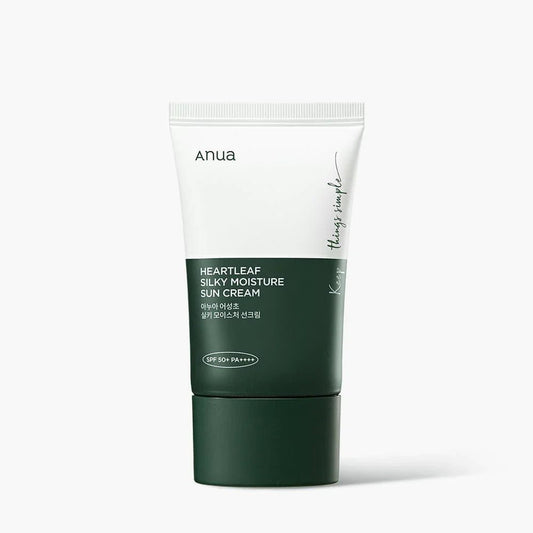 واقي شمس انوا هارتليف - 50 مل | Anua Heartleaf Silky Moisture Suncream Spf50+ - Barbie.phar
