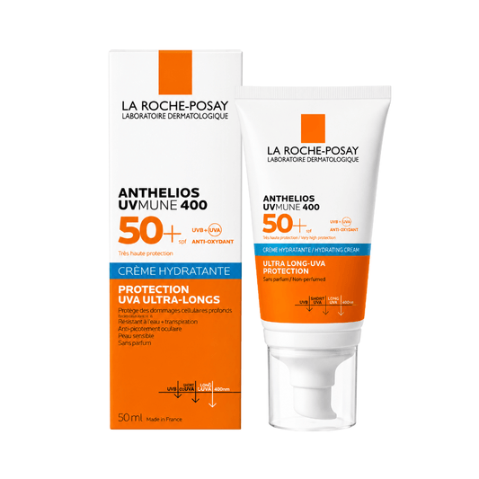 واقي شمس مرطب لاروش بوزيه انثيليوس - 50مل | La Roche-Posay Anthelios UVMUNE 400 Hydrating Cream Spf50+ - Barbie.phar