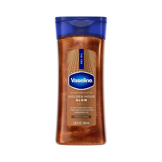 زيت بلمعة كولدين كلو للجسم فازلين - 200مل | Vaseline Golden Hour Glow Shimmering Body Oil