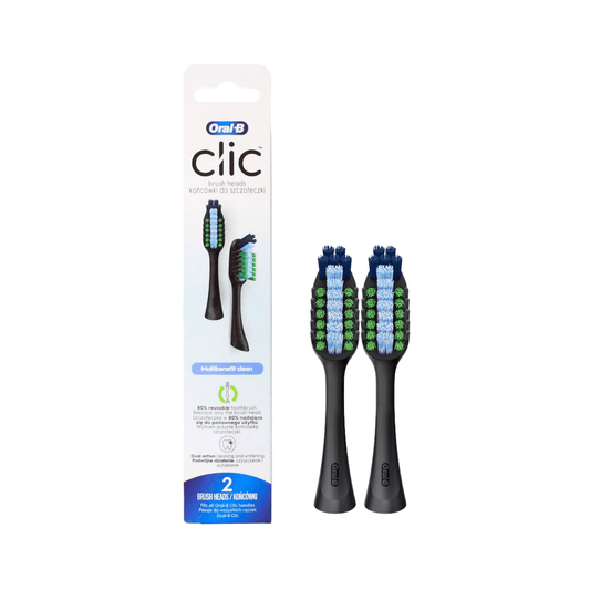 رؤوس احتياطية لفرشاة الاسنان اورال بي | Oral - B clic brush heads multi benefit clean - Barbie.phar