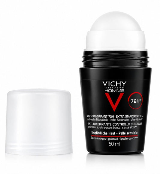 رول مزيل عرق فائق الامتصاص فيجي - 50مل | Vichy Anti-Transpirant 72H Roll-On Deodorant - Barbie.phar