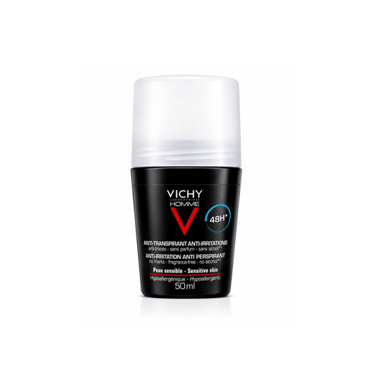 رول مزيل عرق مضاد للتهيج فيجي - 50مل | Vichy Anti-Transpirant 48H Roll-On Deodorant - Barbie.phar
