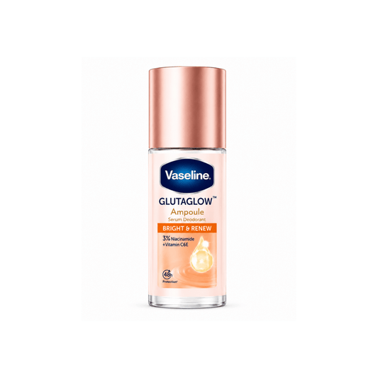رول مزيل عرق تفتيح و تجديد فازلين - 45مل | Vaseline glutaglow ampoule serum deodorant bright & renew - Barbie.phar