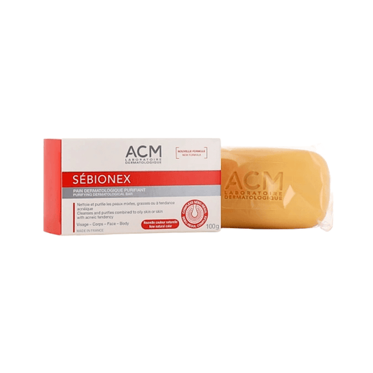 صابونة تصفية البشرة أي سي ام - 100 غرام | ACM Sebionex Purifying Dermatological Bar - Barbie.phar
