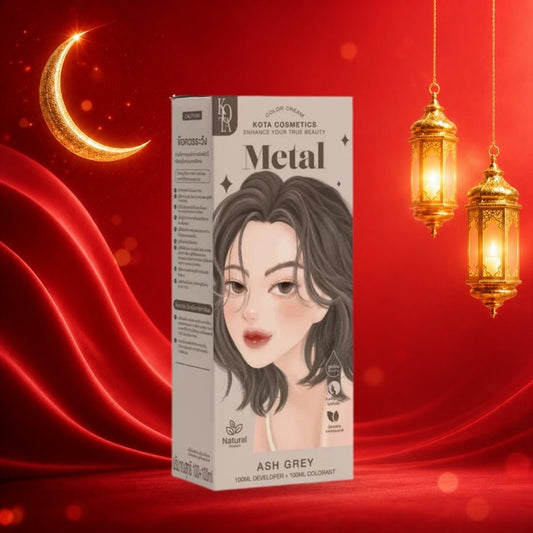 صبغة شعر لون معدني رمادي آش كوتا | Kota METAL – ASH GREY - Barbie.phar