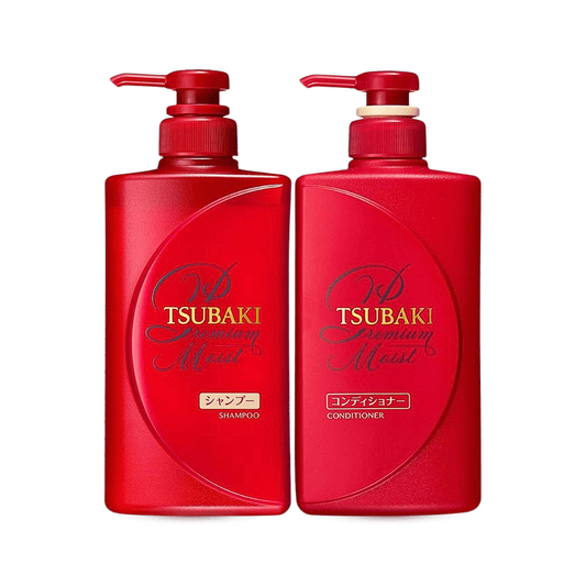شامبو + كوندشنر الترطيب الفاخر شيسيدو - 490مل | Shiseido Tsubaki Premium Moist Shampoo & Conditioner - Barbie.phar