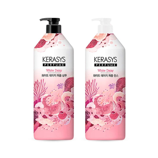 شامبو + كوندشنر كيراسيس بزهرة الاقحوان - 1000مل | Kerasys Perfume White Daisy - Barbie.phar