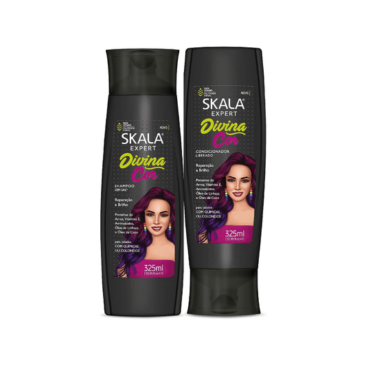 شامبو + كوندشنر للشعر المصبوغ سكالا - 325مل | Skala expert divina cor shampoo & Conditioner - Barbie.phar