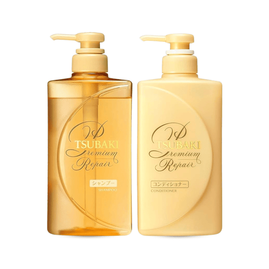 شامبو + كوندشنر تسوباكي شيسيدو - 490مل | Shiseido Tsubaki Premium Repair Shampoo & Conditioner - Barbie.phar