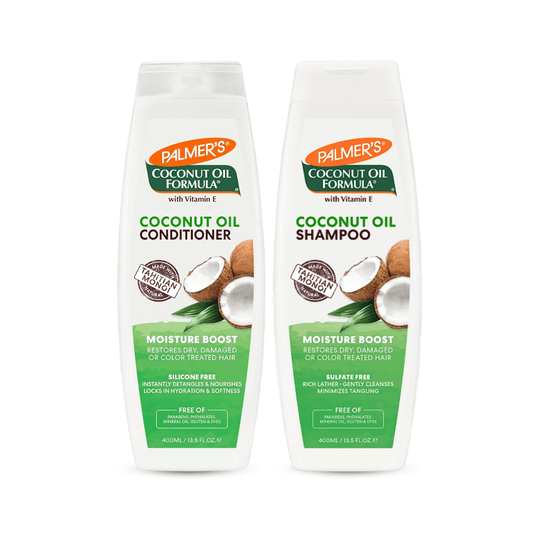 شامبو + كوندشنر زيت جوز الهند بالمرز | Palmer's Coconut Oil Shampoo & Conditioner - Barbie.phar