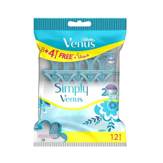 شفرات حلاقة 12 قطعة فينوس | Simply venus 12 razors - Barbie.phar