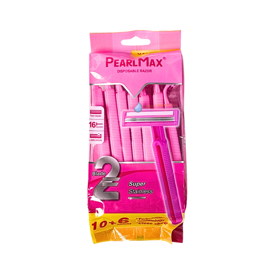 شفرات حلاقة سوبر ستانلس بيرل ماكس 16 قطعة | Pearl max super stainless razor blades - Barbie.phar