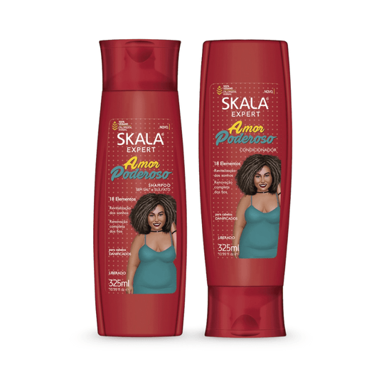 Skala Amor Poderoso Kit | طقم سكالا أمور بوديروسو للعناية وتقوية الشعر - Barbie.phar