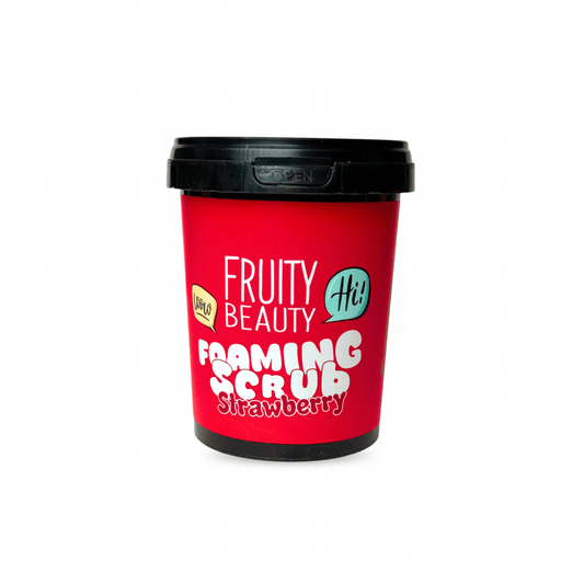 سكراب فروتي للجسم فراولة | Fruity Beauty Foaming Scrub Strawberry - Barbie.phar