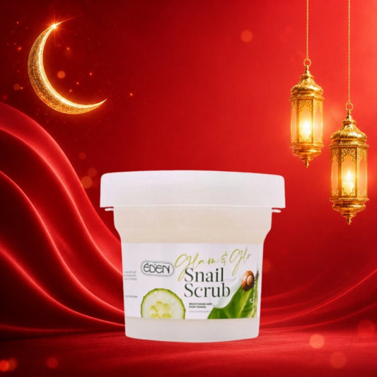 سكراب للجسم بالحلزون ايدن - 200غرام | Eden glam & glow snail body scrub - Barbie.phar