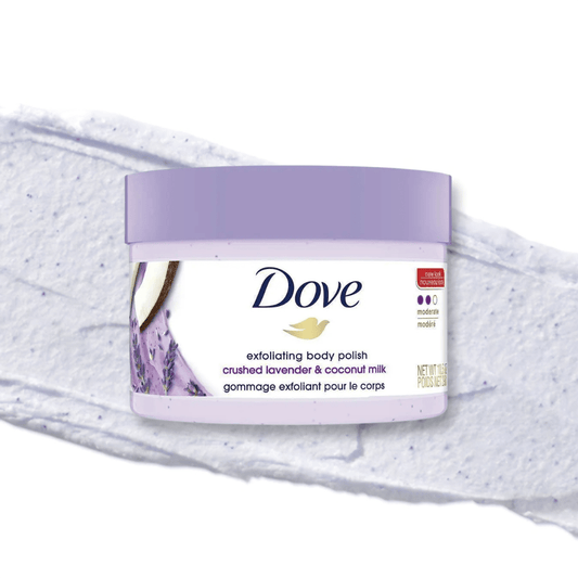سكراب للجسم باللافندر دوف - 298غرام | Dove exfoliating body polish crushed lavender & coconut milk - Barbie.phar
