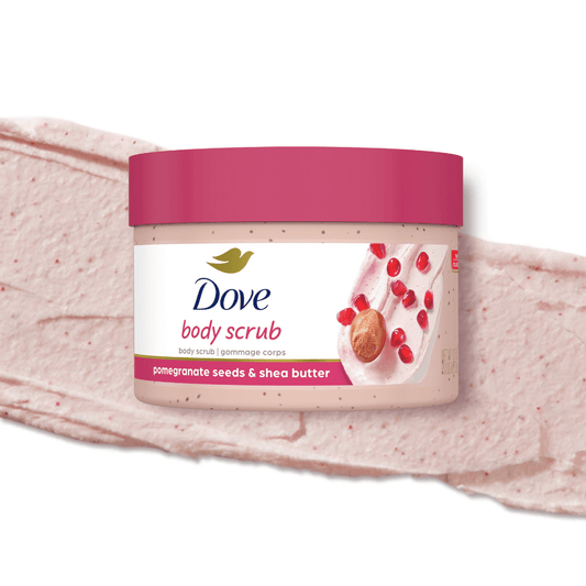 سكراب للجسم بذور الرمان وزبدة الشيا دوف - 298غرام | Dove body scrub pomegranate seeds & shea butter - Barbie.phar