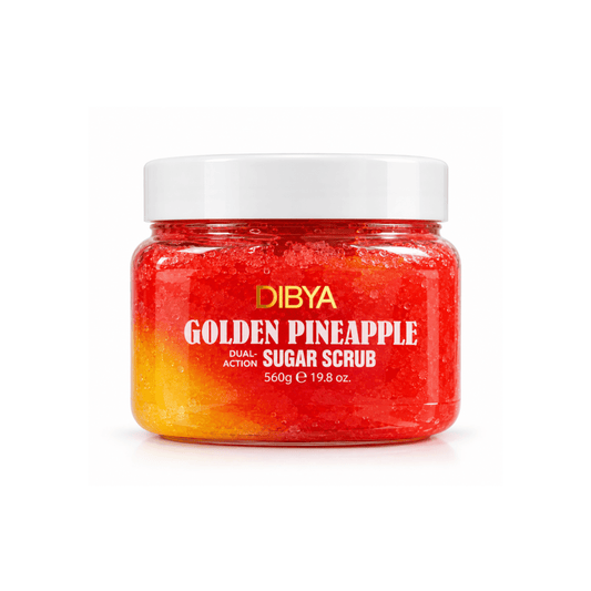 سكراب مقشر للجسم اناناس ديبيا - 560غرام | DIBYA golden pineapple dual action sugar scrub - Barbie.phar