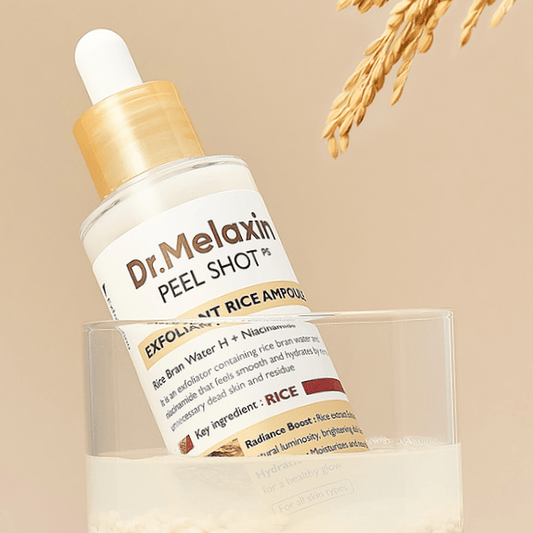 سيروم مقشر الارز الابيض دكتور ميلاكسين - 80مل | Dr.melaxin peel shot exfoliant rice ampoule - Barbie.phar