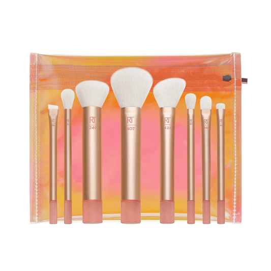سيت فرش مكياج للسفر ريل تكنيك | Real Techniques the wanderer travel brush kit - Barbie.phar