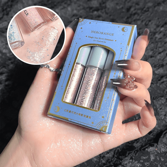 سيت كليتر ثلاثي هيرو رينج | HERORANGE Magic Star River Streamer Liquid Glitter Set - Barbie.phar