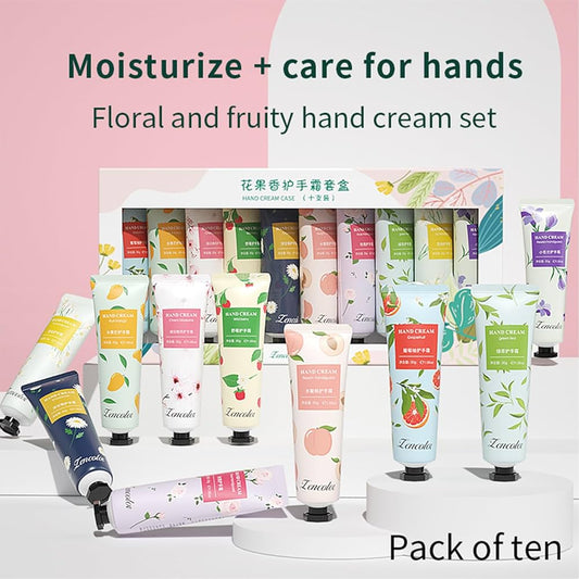 سيت كريم مرطب يدين لينكولر | Lencolor Hand Cream Case 10 Pack - Barbie.phar