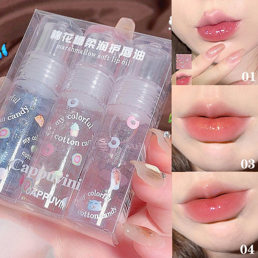 سيت ليب اويل كابوفيني | Cappuvini Marshmallow Soft Lip Oil Set - Barbie.phar