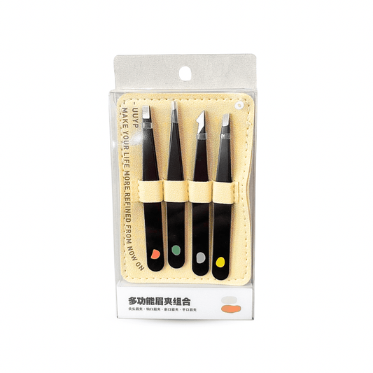 سيت ملاقط لازالة الشعر | UUYP Multifunctional Eyebrow Tweezers Set - Barbie.phar
