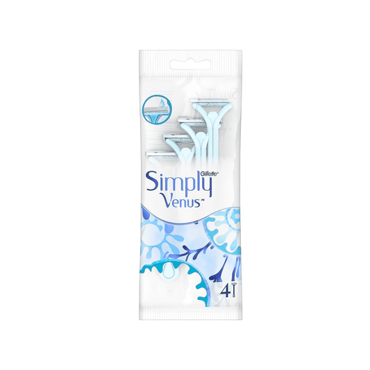 سيت شفرات رباعي فينوس | Simply venus smooth with a touch of aloe razors - Barbie.phar
