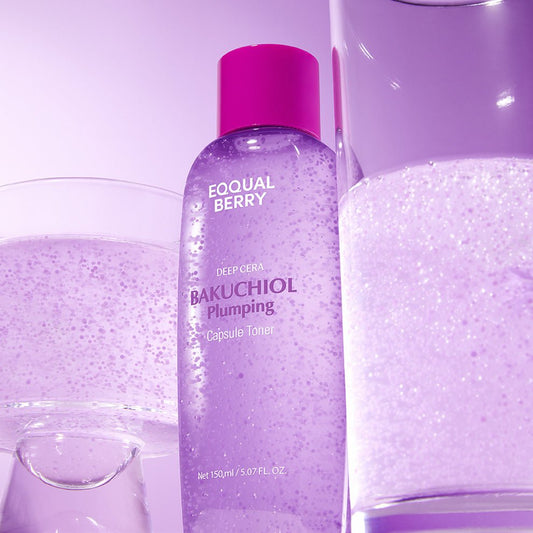 تونر باكوتشيول ايكول بيري - 150مل | EqqualBerry Deep Cera Bakuchiol Plumping toner - Barbie.phar