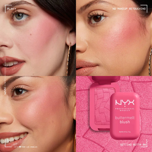 بلشر بتر ميلت درجة (08) ان واي اكس - 5غرام | NYX buttermelt blush (08) getting butta