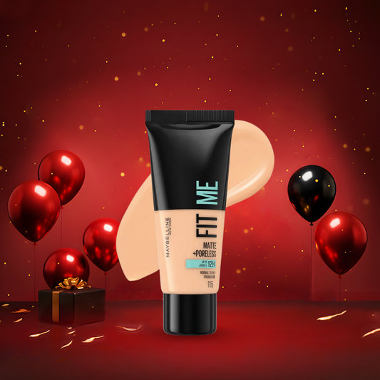 فاونديشن فت مي مايبلين درجة 115 | Maybelline fit me matte + poreless normal to oily foundation 115