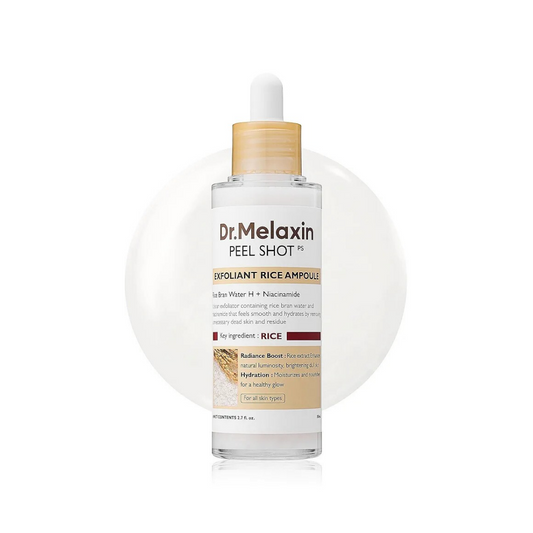 سيروم مقشر الارز الابيض دكتور ميلاكسين - 80مل | Dr.melaxin peel shot exfoliant rice ampoule