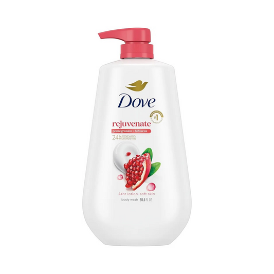 غسول جسم دوف بالرمان - 900مل | Dove rejuvenating pomegranate and hibiscus body wash