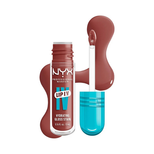 ليب كلوس درجة (08) ان واي اكس - 5مل | NYX lip IV hydrating gloss (08) drippin in rose