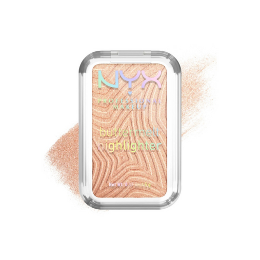 هايلايتر بتر ميلت درجة (10 ) ان واي اكس - 5غرام | NYX buttermelt highlighter (10) glaze it butta