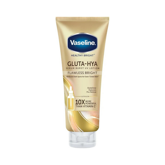 سيروم لوشن لتفتيح المضاعف للجسم كبير فازلين - 330مل | Vaseline gluta-hya serum burst lotion flawless bright