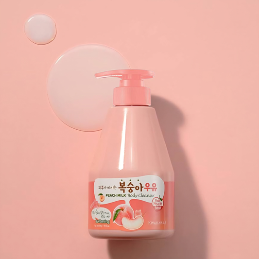 غسول جسم بحليب الخوخ كويلنارا - 560غرام | kwailnara peach milk body cleanser