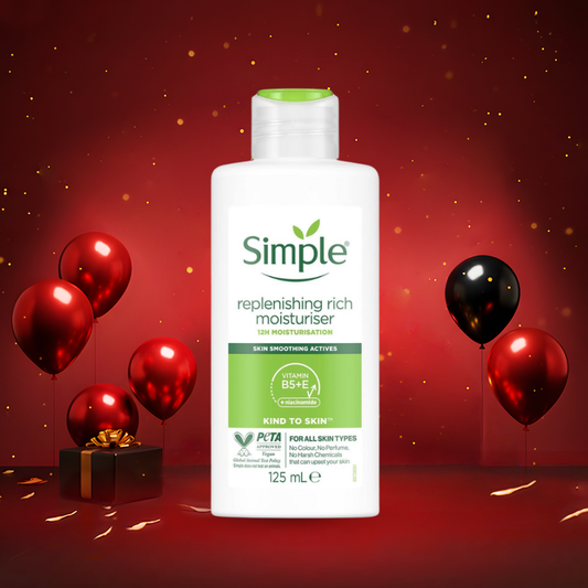 مرطب سمبل فيتامينات - 125مل | Simple Replenishing Rich Moisturizer 12h Moisturisation
