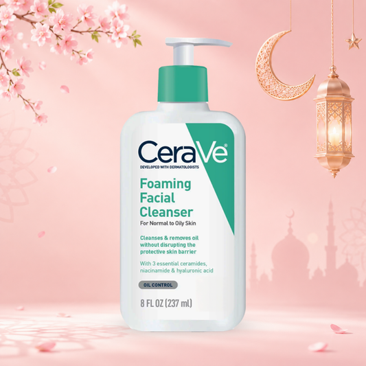 غسول سيرافي للبشرة الدهنية والعادية - 237مل | CeraVe Gentle Foaming Facial Cleanser