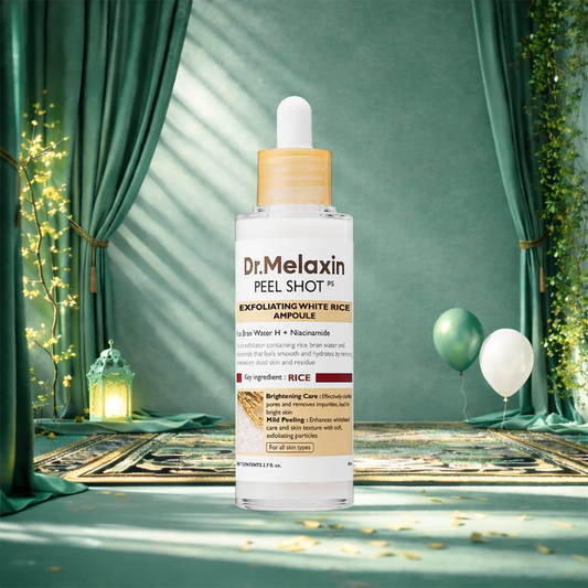 سيروم مقشر الارز الابيض دكتور ميلاكسين - 80مل | Dr.melaxin peel shot exfoliant rice ampoule