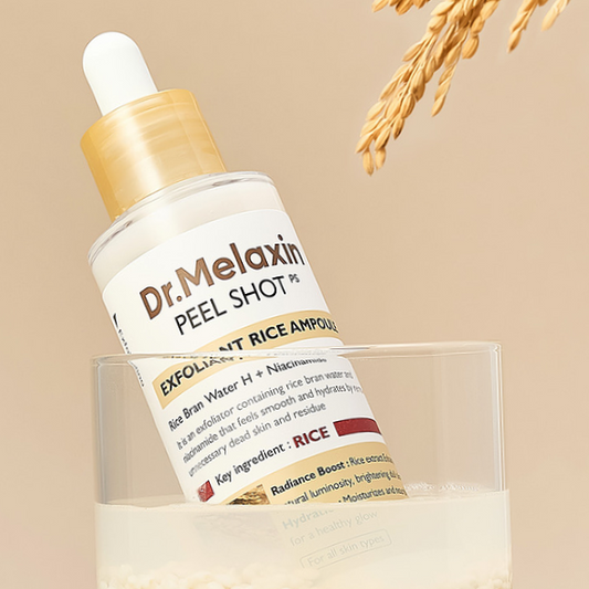 سيروم مقشر الارز الابيض دكتور ميلاكسين - 80مل | Dr.melaxin peel shot exfoliant rice ampoule