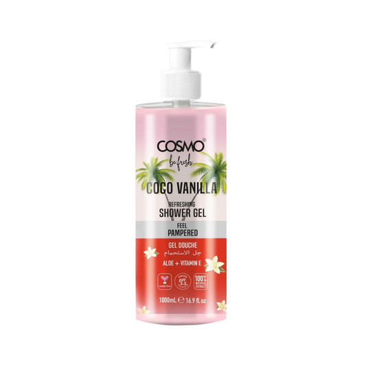 غسول جسم فانيلا كوزمو - 1000مل | Cosmo be fresh coco vanilla shower gel