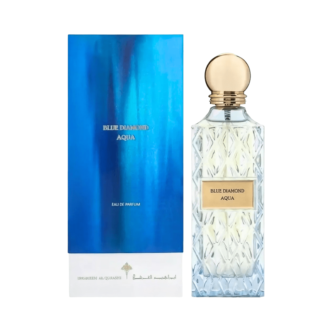 عطر بلو دايموند اكوا ابراهيم القرشي - 200مل | Ibrahim Al qurashi blue diamond aqua perfume - Barbie.phar
