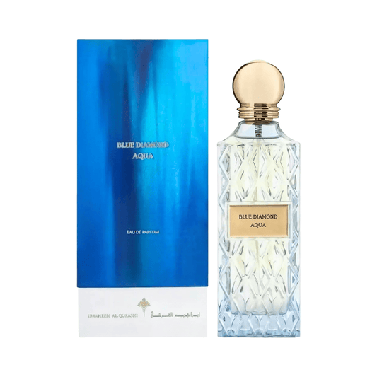 عطر بلو دايموند اكوا ابراهيم القرشي - 200مل | Ibrahim Al qurashi blue diamond aqua perfume - Barbie.phar