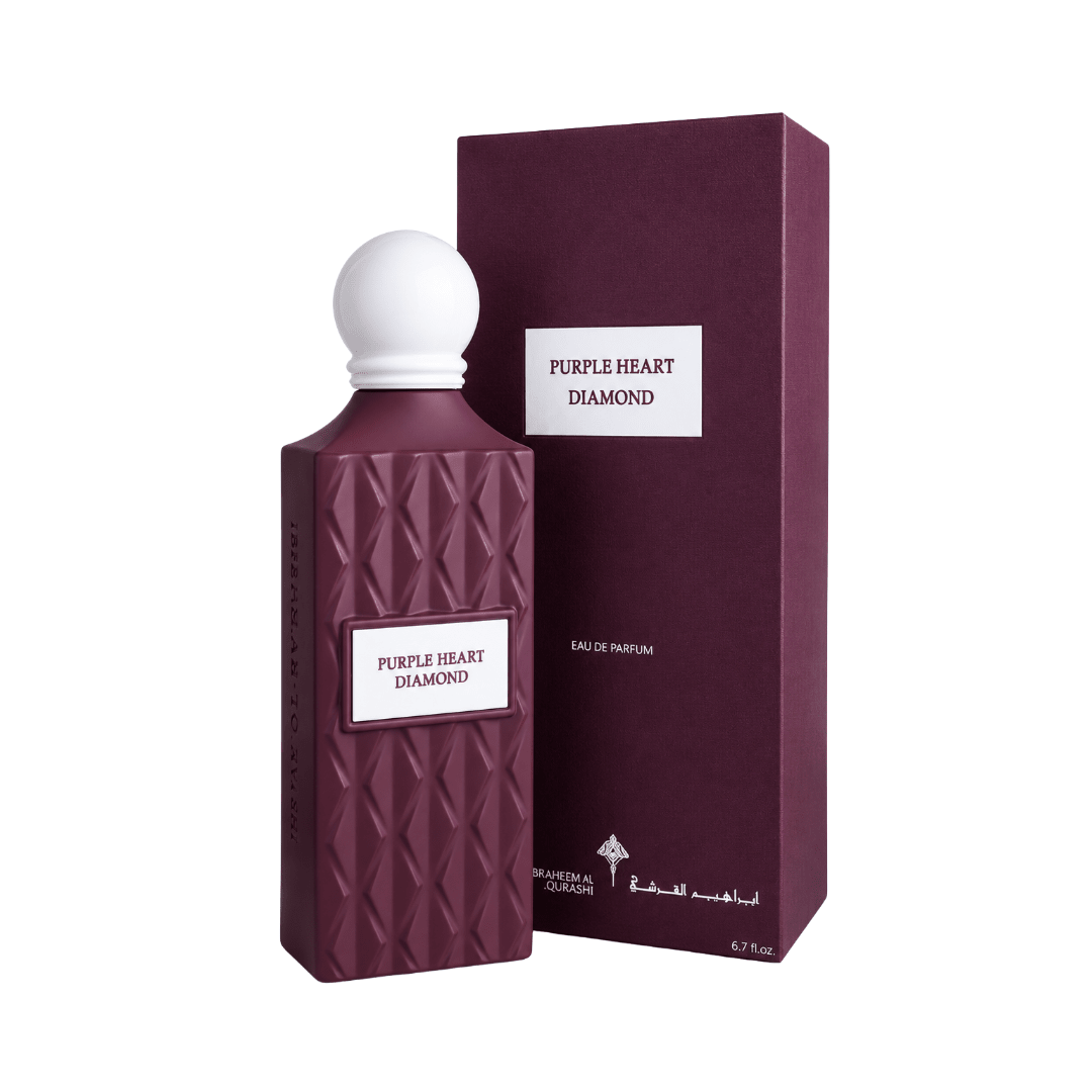 عطر بيربل هارت دايموند ابراهيم القرشي-200مل | Ibrahim Al Qurashi Purple Heart Diamond Perfume - Barbie.phar