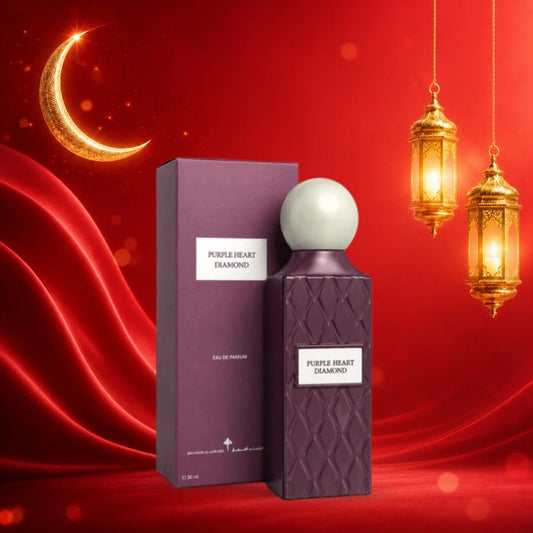عطر بيربل هارت دايموند صغير ابراهيم القرشي - 30مل | Ibrahim Al Qurashi Purple Heart Diamond - Barbie.phar