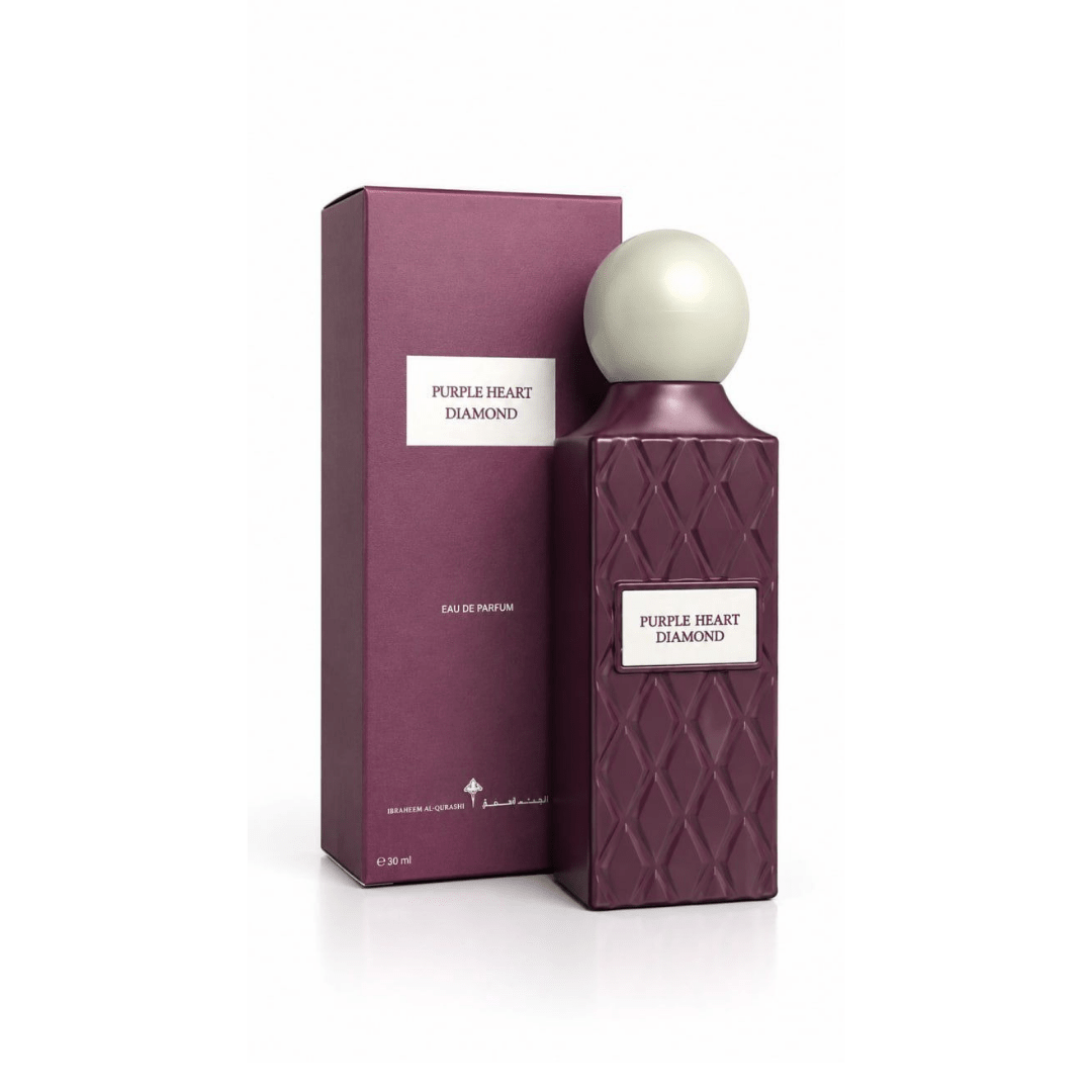 عطر بيربل هارت دايموند صغير ابراهيم القرشي - 30مل | Ibrahim Al Qurashi Purple Heart Diamond - Barbie.phar