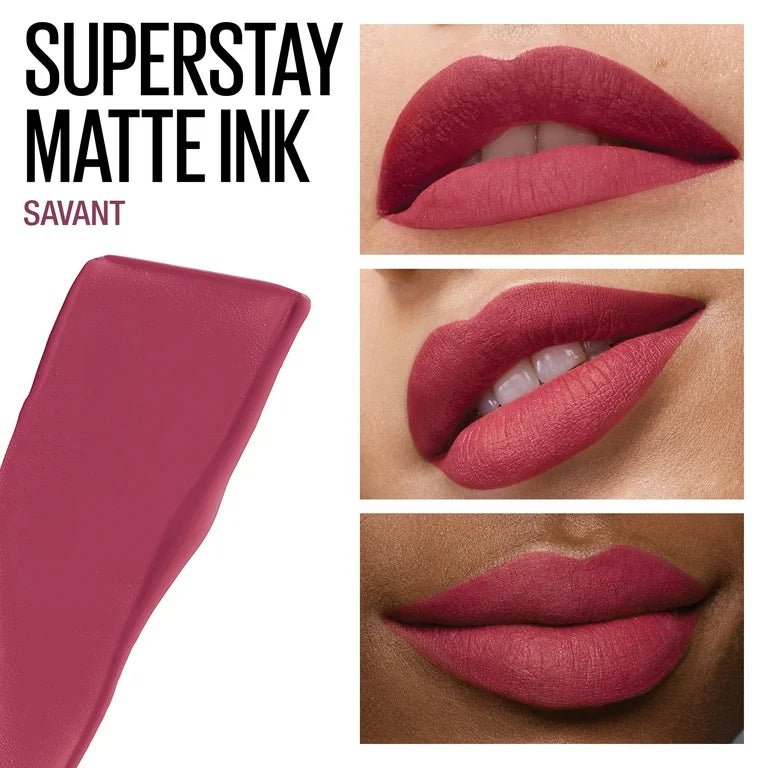 احمر شفاه مات مايبلين - رقم 155 | Maybelline Superstay Matte Ink 155 Savant - Barbie.phar